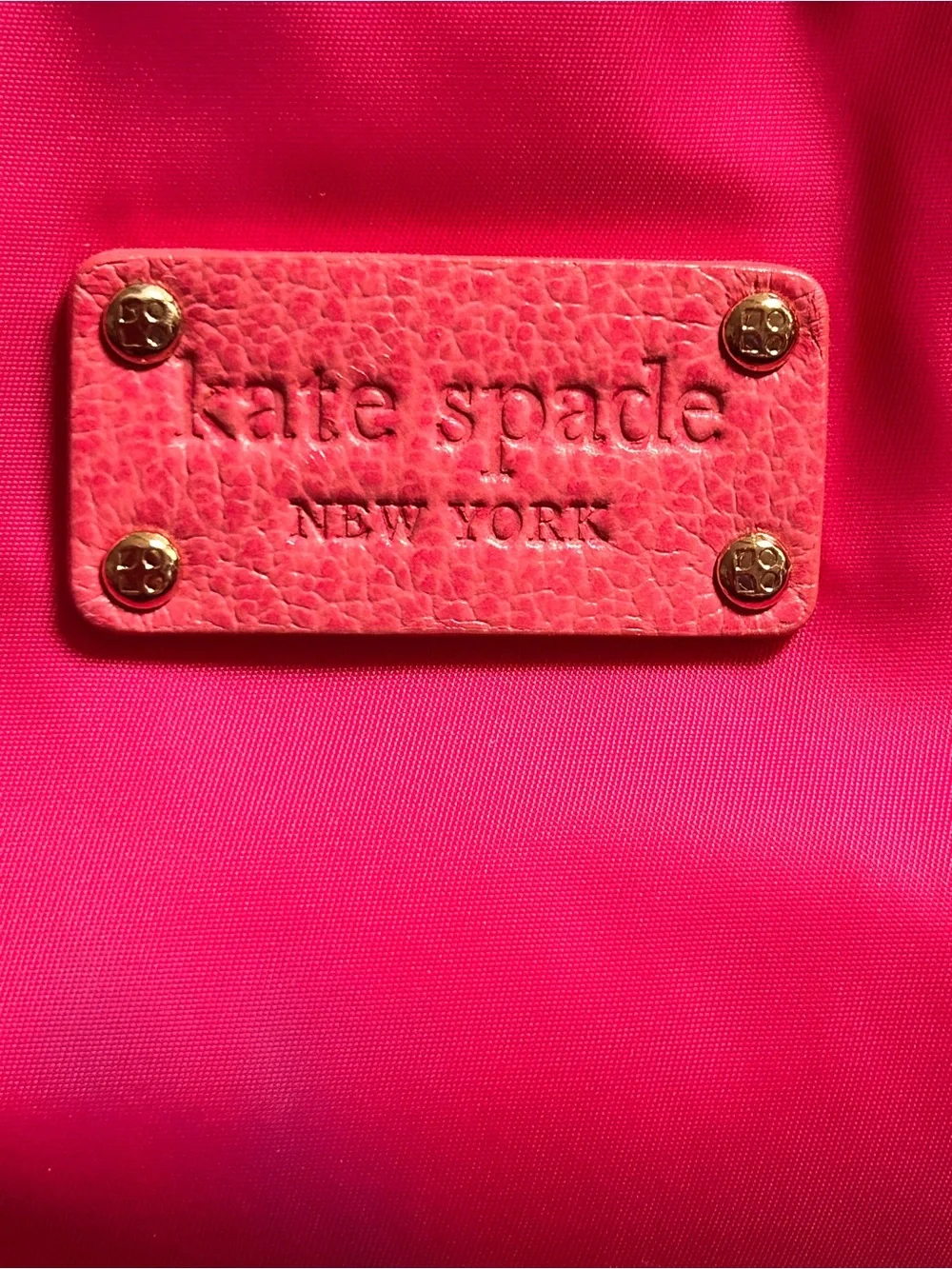 kate spade Hot Pink Nylon Top Handle Bag